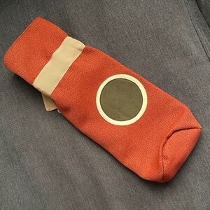 2006 Aster & Sage orange gift bag made from recycled fabrics.  Contemporary